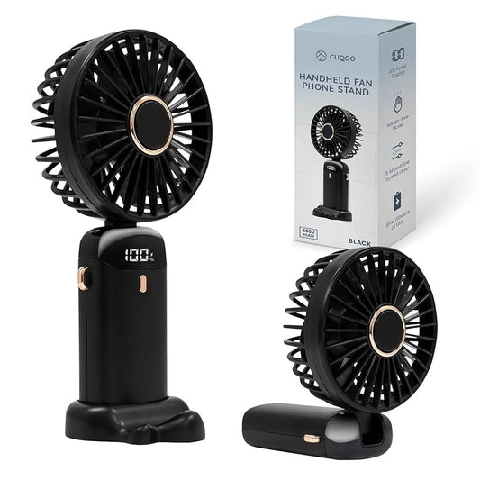 AeroBreeze 5-in-1 Smart Mini Fan Premium Pocket-Sized Power with Digital Display