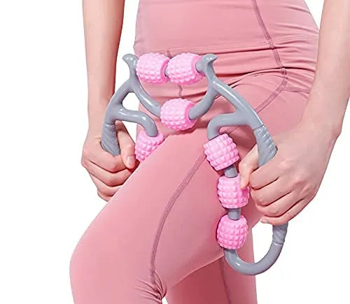 💆‍♂️✨ 9-Wheel U-Shape Massage Roller ✨💆‍♀️