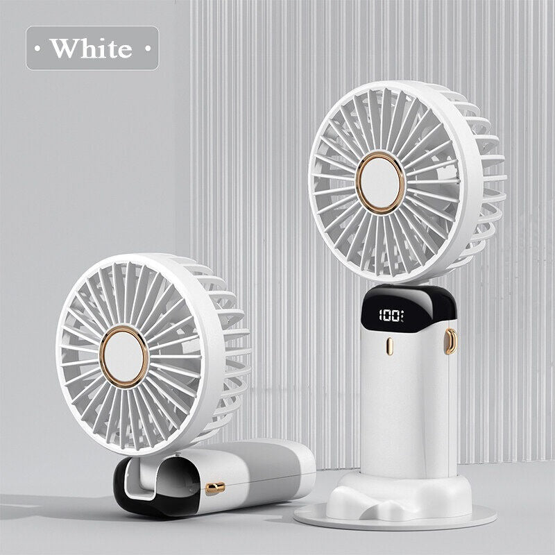 AeroBreeze 5-in-1 Smart Mini Fan Premium Pocket-Sized Power with Digital Display