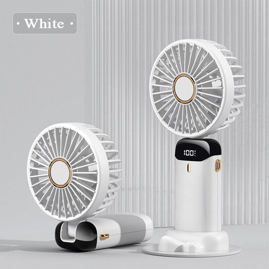 AeroBreeze 5-in-1 Smart Mini Fan Premium Pocket-Sized Power with Digital Display