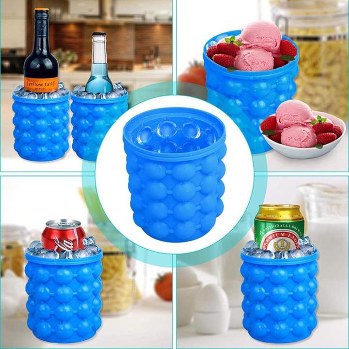 Ice Cube Maker Bottle – 2-in-1 Ice Tray with Lid