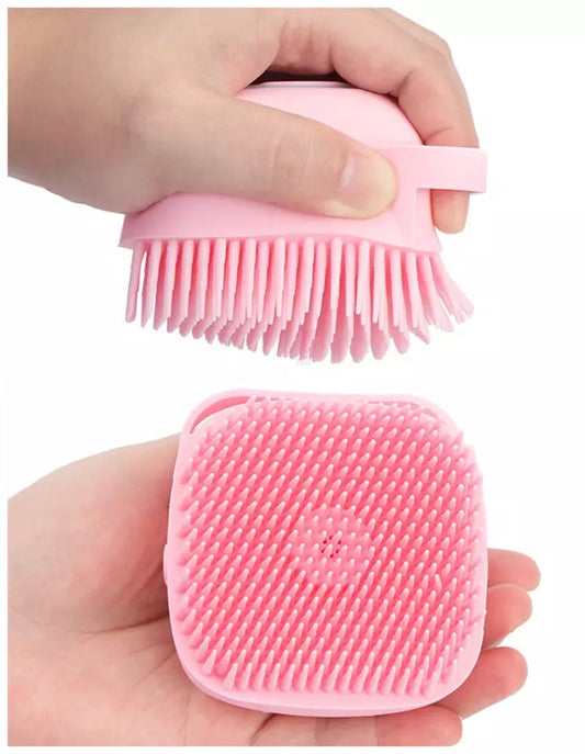 Mini Bath Brush with Storage Box (Random Color)