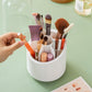 Rotating Makeup Brush Holder with Cover