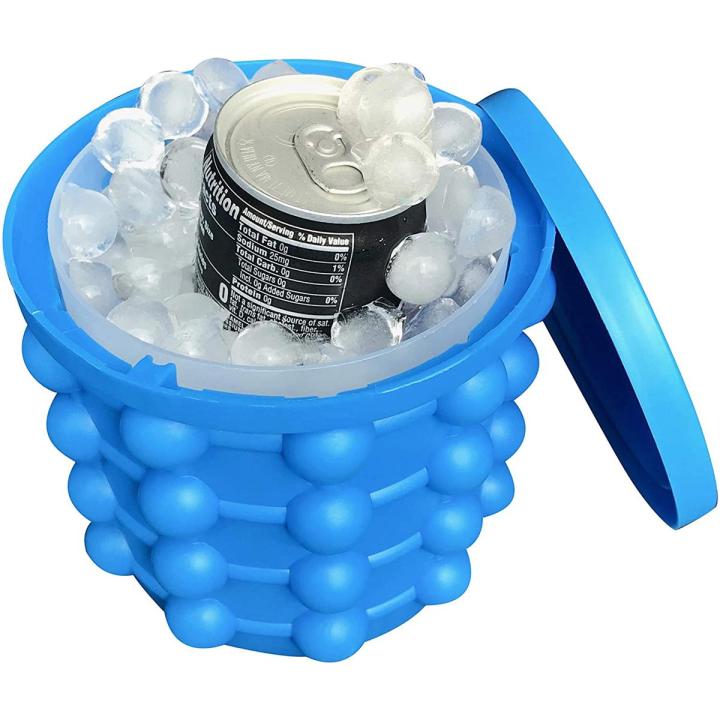 Ice Cube Maker Bottle – 2-in-1 Ice Tray with Lid