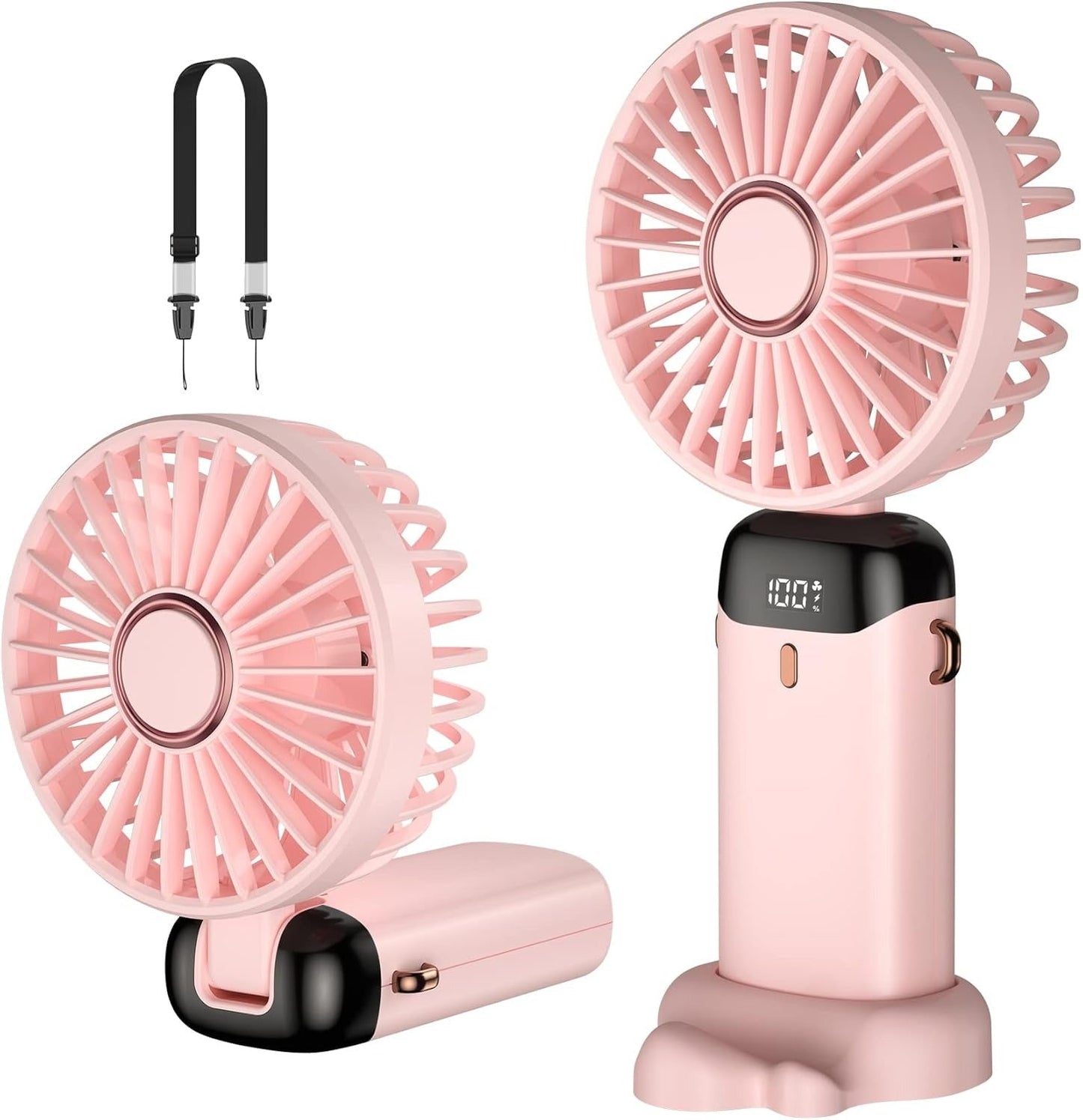 AeroBreeze 5-in-1 Smart Mini Fan Premium Pocket-Sized Power with Digital Display
