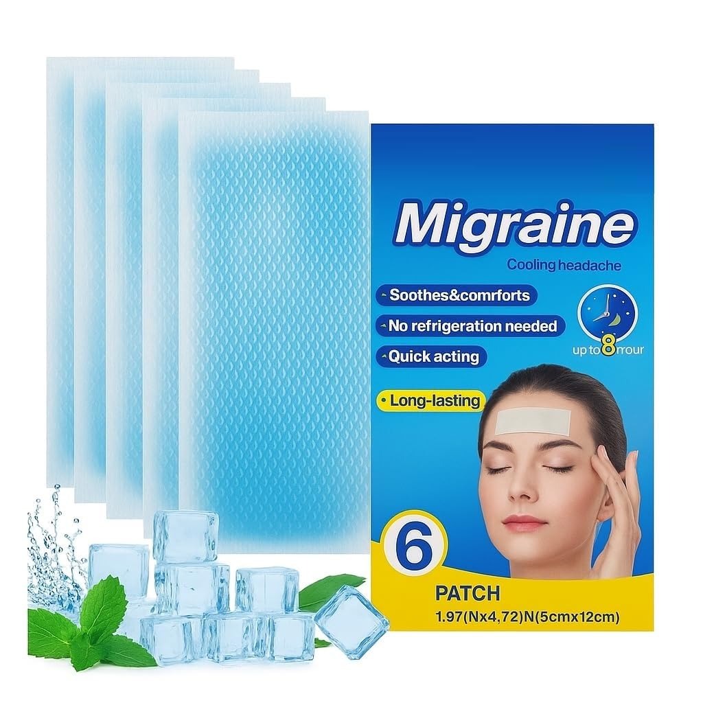 Migraine Cooling Headache Patches – Pack of 6