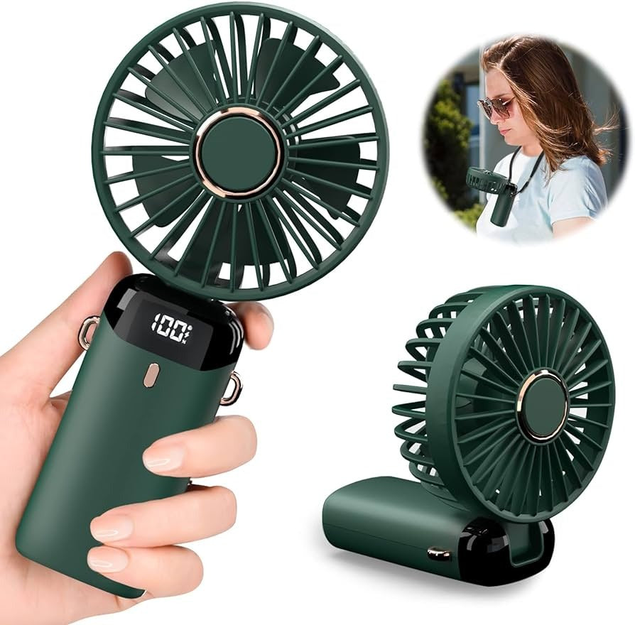 AeroBreeze 5-in-1 Smart Mini Fan Premium Pocket-Sized Power with Digital Display