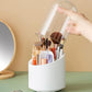 Rotating Makeup Brush Holder with Cover
